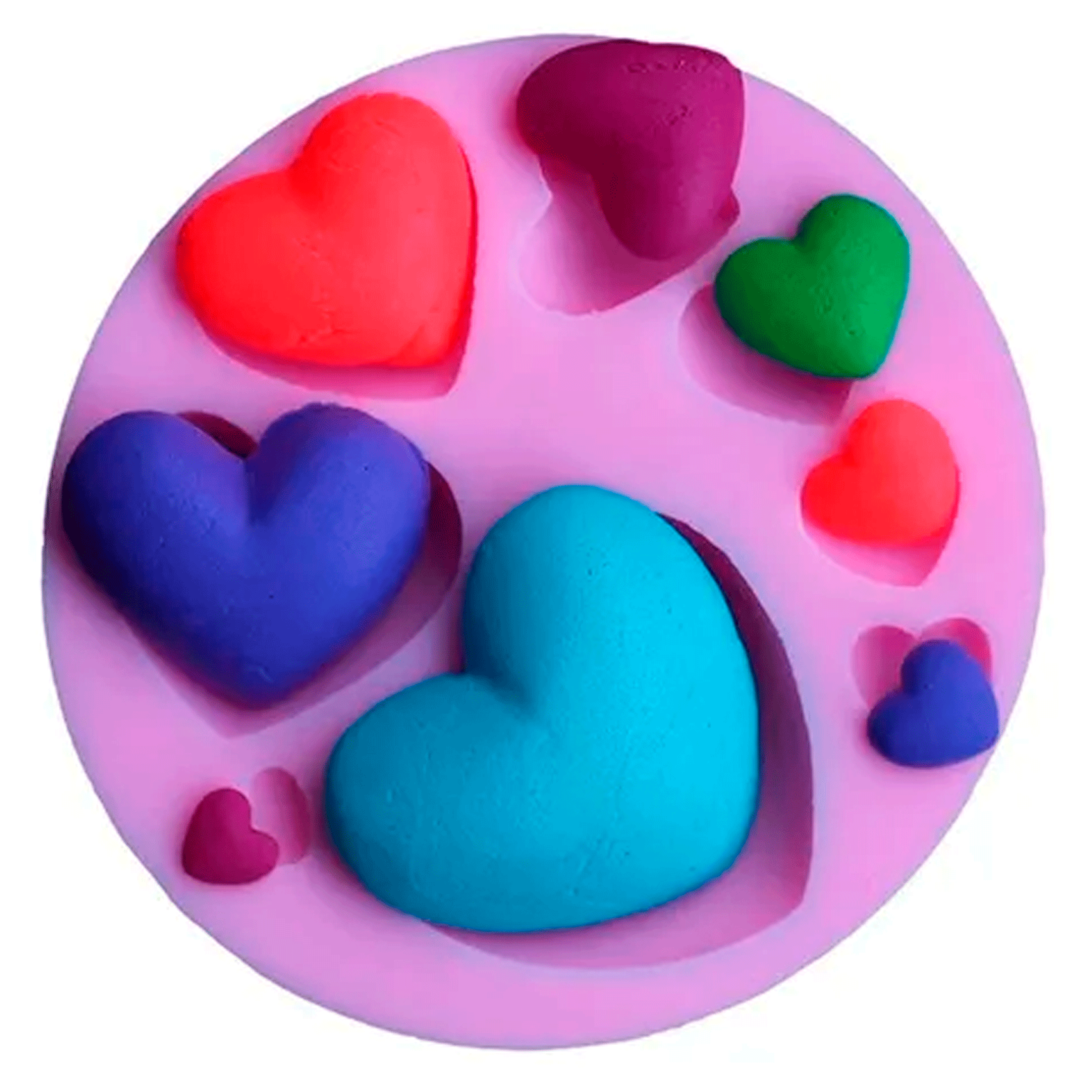 Molde Silicon Para Hacer Corazones De Fondant Chocolate Panchis Cakes