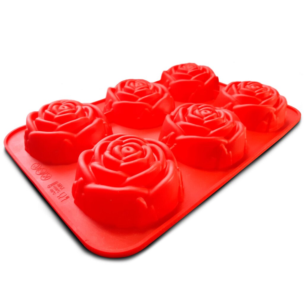 Molde Silicon Rosas Para Dulces Chocolate Jabón Vela Panchis Cakes