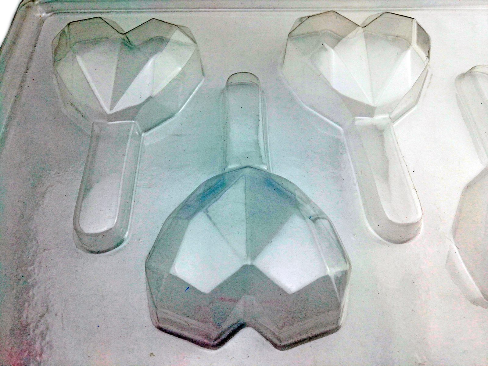Molde Acetato Paletas Corazones Prisma Mod 20080 - Imagen 2