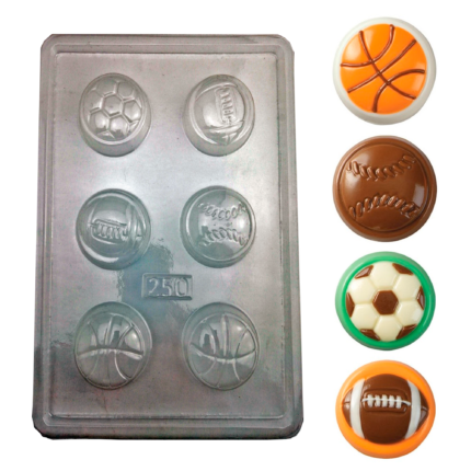 Molde Acetato Choco Oreos Deportes Mod 250