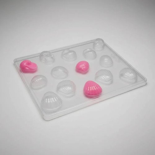 Molde Acetato Para Caracoles Almejas Conchas De Mar - Imagen 2