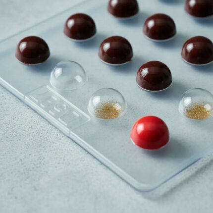 Molde Acetato 20 Medias Esferas Para Chocolates 2cm Mod B527