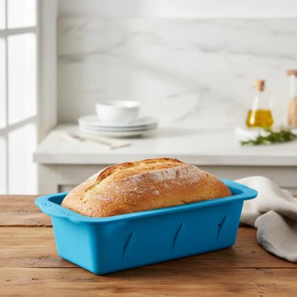 Molde Silicon Para Pan Lasañas O Tortas Con Azas 26.5 Cm X 14 Cm X 7 Cm