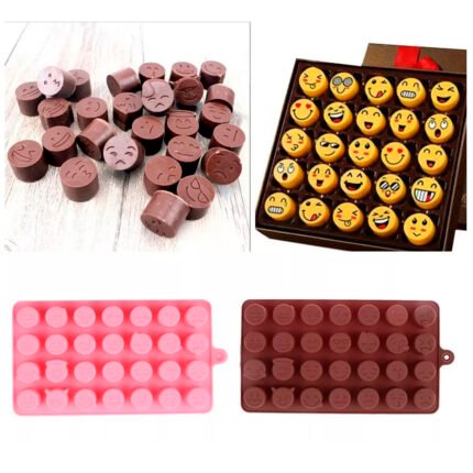 Molde Silicon Emojis Emoticon 28 Figuras Para Chocolates