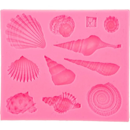 Molde Silicon Conchas Marinas Para Fondant Pasta De Goma