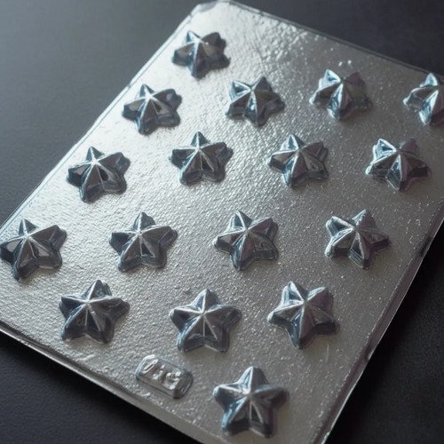 Molde Acetato 17 Estrellas Para Chocolates Y Postres - Imagen 2