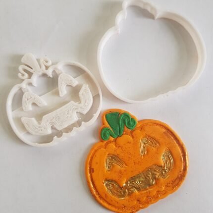Cortador y Sello De Calabaza Halloween De Plastico Para Galletas y Fondant