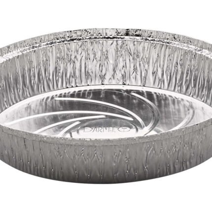Moldes De Aluminio Redondos con tapa cristal Darnel de 45 oz x 5 unidades