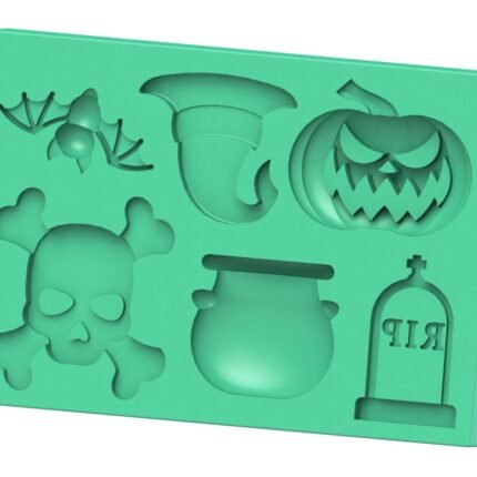 Molde Silicon Halloween Para Fondant Chocolates