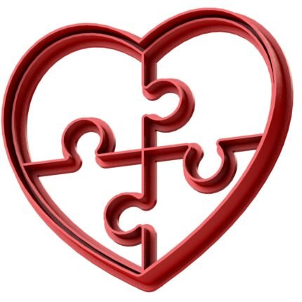 Cortador y sello Corazón rompe cabeza