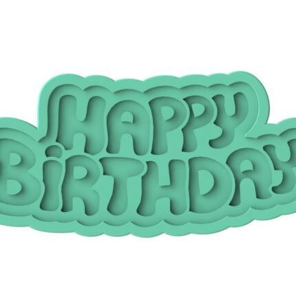 Molde Silicona Happy Birthday Para Chocolates Y Fondant