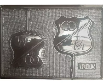 Molde Acetato futbol Escudo Millonario Para Chocolates