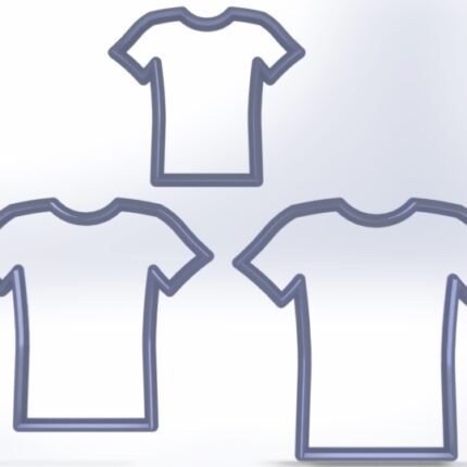 Juego 3 Cortadores De Camisas Para Fondant Y Galletas