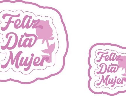 Molde Silicon Dia de la Mujer Rosa para decorar Mini Donas o chocolate