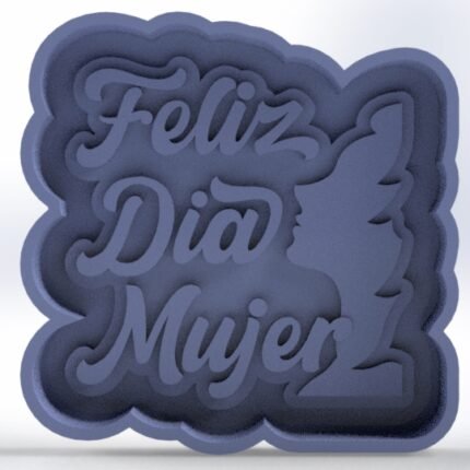 Molde Silicon Dia de la Mujer Silueta para decorar Mini Donas o chocolate