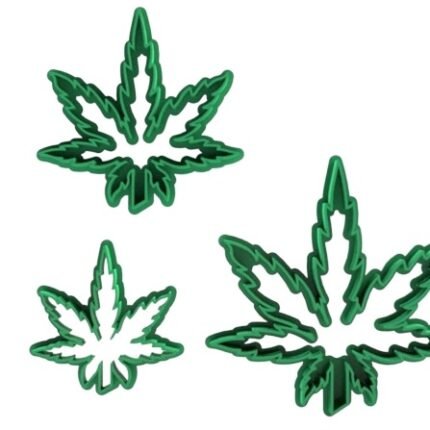 Cortador 3 flor de Cannabis Para Fondant Y Galletas