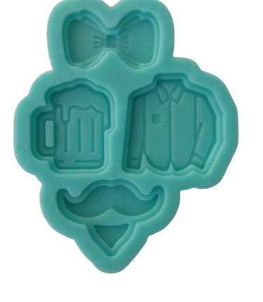 Molde Silicon Hombre para el Dia del Padre Decorar En Fondant