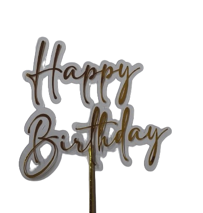 Topper Decorativo HAPPY BIRTHDAY Para Decorar Tortas