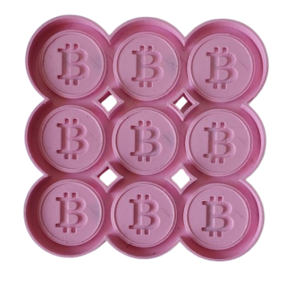 Molde Silicon Monedas Bitcoin