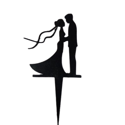 Topper para Torta de Boda o Matrimonio Mod: Pareja 2