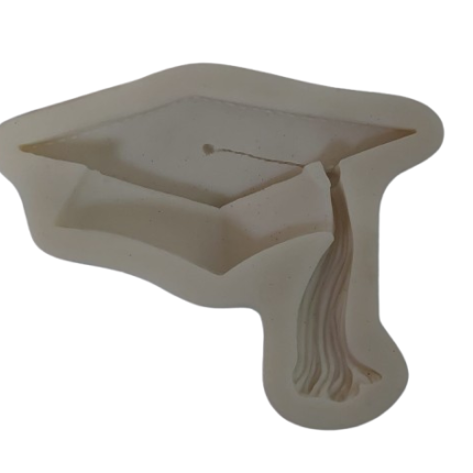 Molde de silicona Birrete de Grado para Chocolate Resina o Porcelanicrón