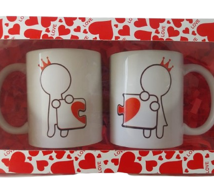 Caja con Mugs  Decorados Caja “Mi otra mitad”