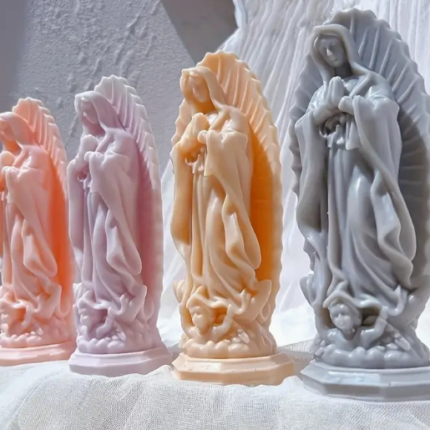 Molde Silicón Virgen María de Guadalupe Grande  Para Velas , Resina, Jabones