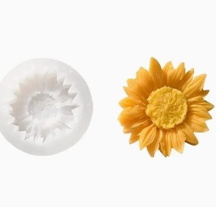 Molde Silicón Girasol Para Velas , Resina, Jabones