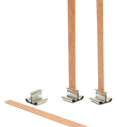Pabilo o Mecha de Madera para Velas x 12 unidades