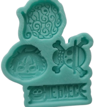 Moldes Silicon  Modelo  Símbolos de ONE PIECE para Resina o Fondant