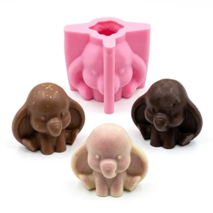 Molde Silicon Elefante Bebé Baby Shower Chocolate fondant 7.8x7.2cm Colombia