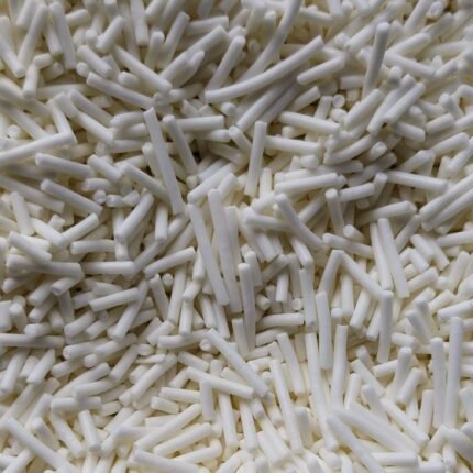 Grageas Importadas de Fideos en color Blanco Para Decorar Donas Cupcakes Galletas 100g