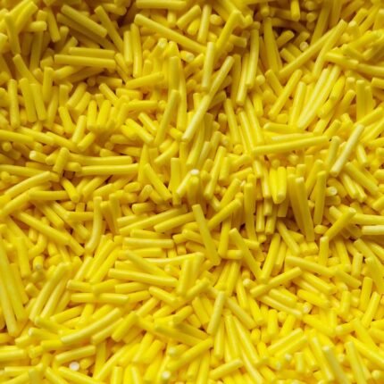 Grageas Importadas de Fideos en Amarillo Pastel Para Decorar Donas Cupcakes Galletas 100g