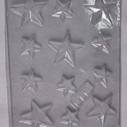 Molde Acetato 12Estrellas Para Chocolates Y Postres B18