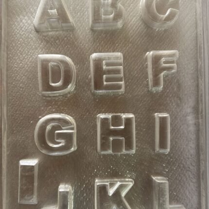 3 Moldes Acetato Abecedario Letras 3cm Para Chocolate 949/50/51