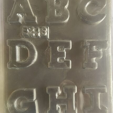 Molde Acetato Abecedario Letras 4cm Para Chocolate 246/47/48