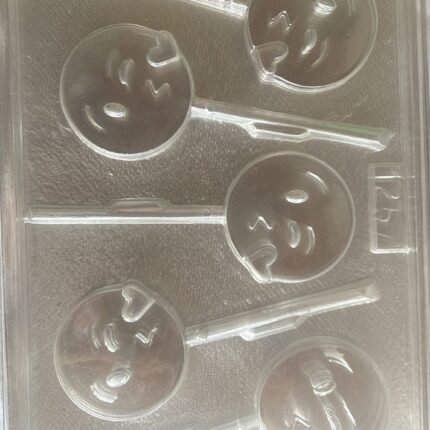 Molde Para Chocolatinas De 5 Emoji Besito Paleta Md:1257