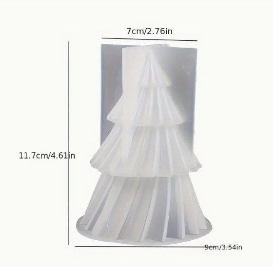 molde arbol de navidad vela 2