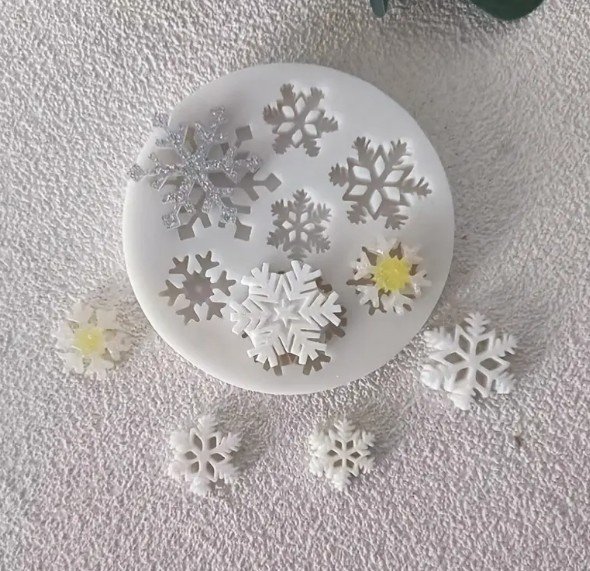 molde copos de navidad mini 1