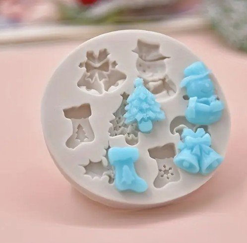 molde mini figuras de navidad