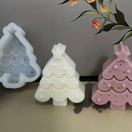Molde silicon Arbolito Plano para  Velas, Resina y Jabones