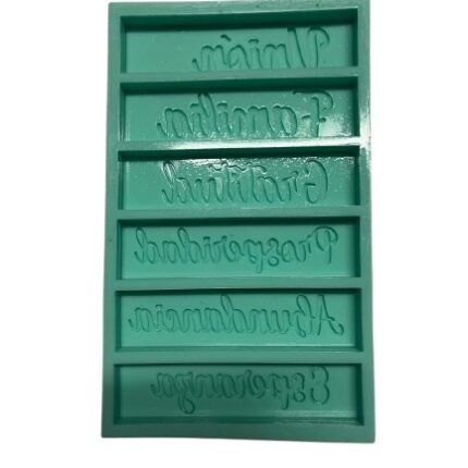 Molde Silicon Para Velas  6 Deseos Modelo 3