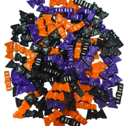 Gragea para Decorar en Halloween con forma de Murciélagos x 30 gr