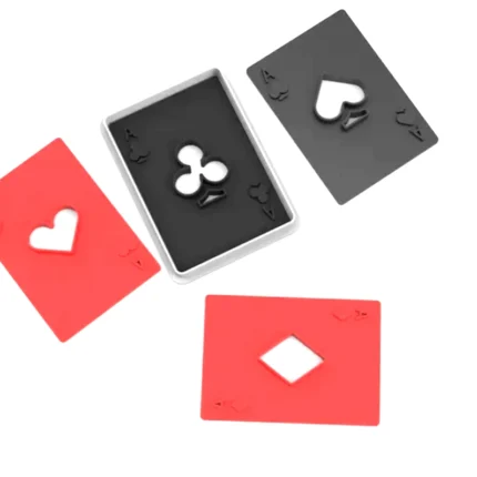 Kit 5 piezas cortador y sello cartas poker casino para galletas y fondant Colombia