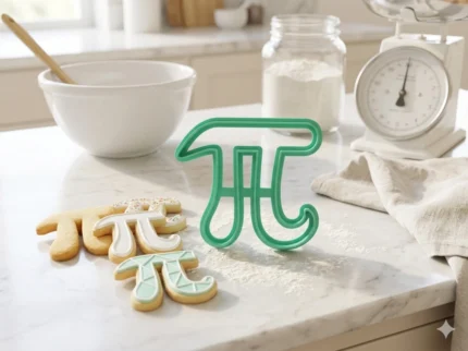Cortador plástico símbolo pi matemático para fondant y galletas 8x7cm Colombia