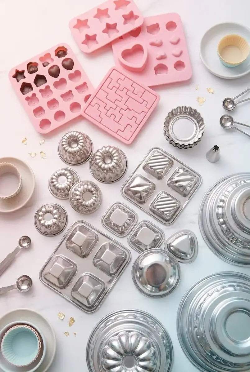oldes de silicón y metálicos para chocolates y repostería - Panchis Cakes