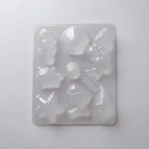 Molde Acetato Animales Marinos Conchas Sirena B532 - Imagen 2
