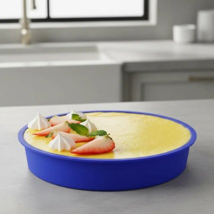 Molde Silicon Redondo Para Tortas O Gelatinas Liso 24,5 Cm X 3 Cm