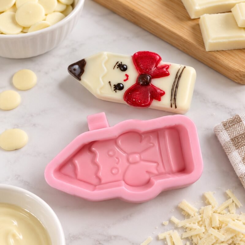 Molde de Silicona Lápiz para Chocolate y Fondant