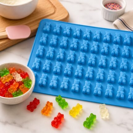 Molde Mini Ositos de Goma en Silicona